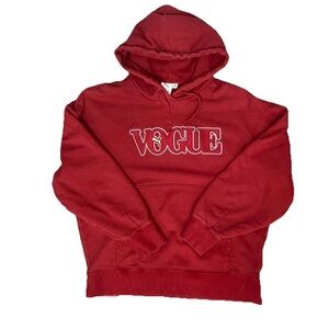 Puma x Vogue Oversized Hoodie Intense Red Women's Size Small Streetwear